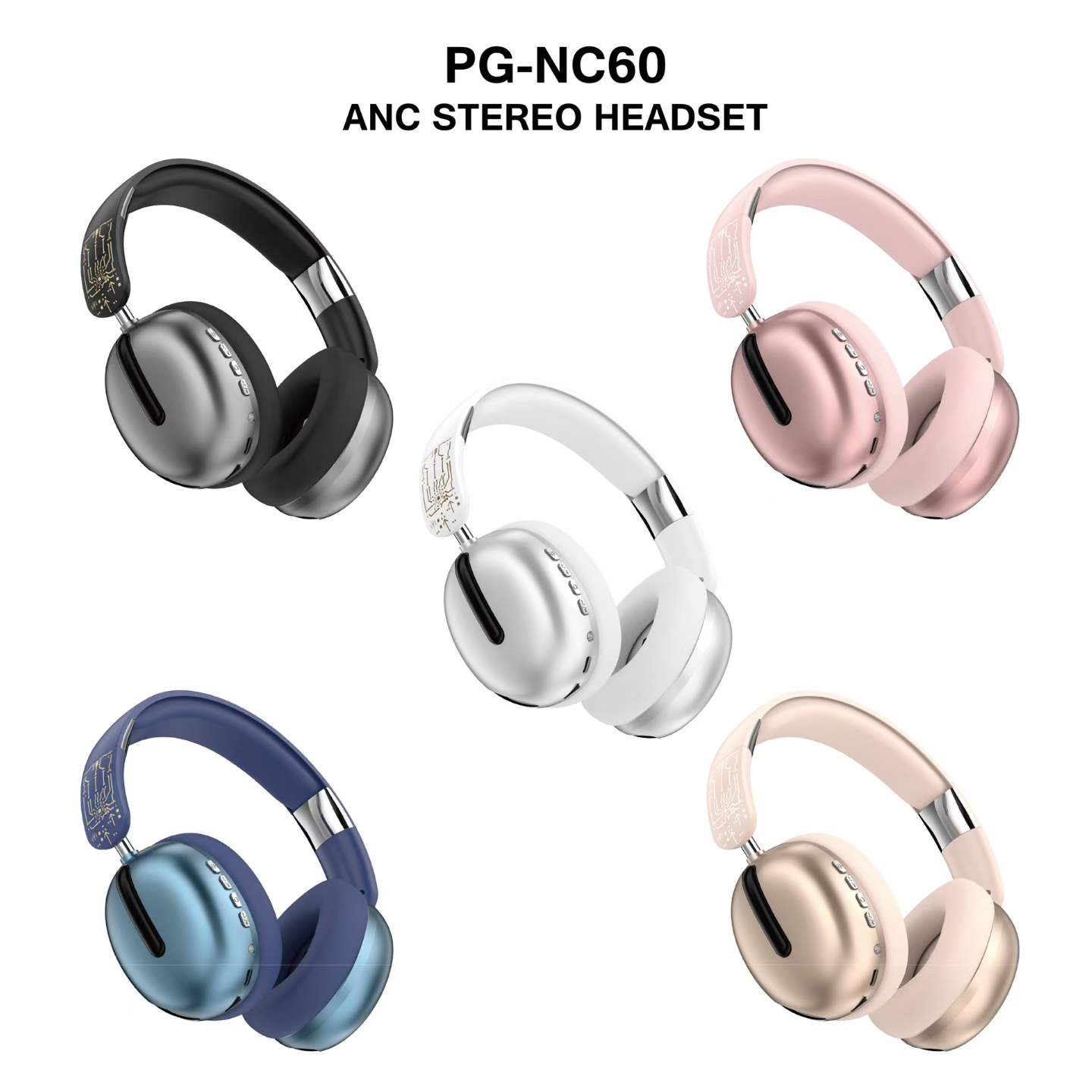 PG-NC60 Bluetooth headphones Premium Build Quality, Competitive Wholesale Price MOQ 100PCS - Image 3