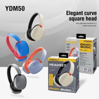 YDM50 Wireless Headphones - Wholesale MOQ 100 | Fast Charging & Stable Bluetooth Connection
