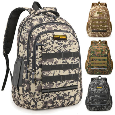 Digital Camo Tactical Backpack Waterproof Travel Backpack with Bottle Pockets for Camping Hiking MOQ 20