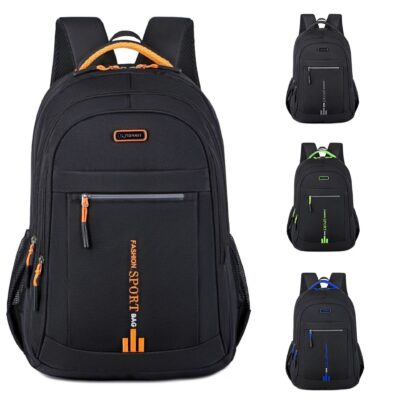 MOQ 20PCS Waterproof Oxford Laptop Backpack Men Large Capacity Sport School Backpack Multi Pocket Business Travel Computer Backpack For Work College Daily Use