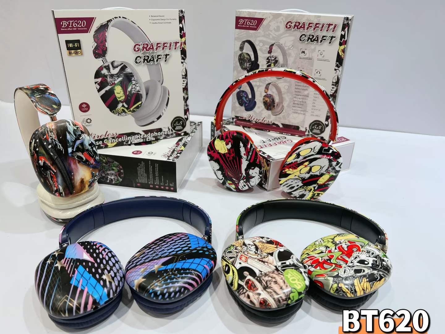 BT-620 Over Ear Bluetooth Headphones Wholesale | Wireless Headphones Manufacturer & Custom Supplier