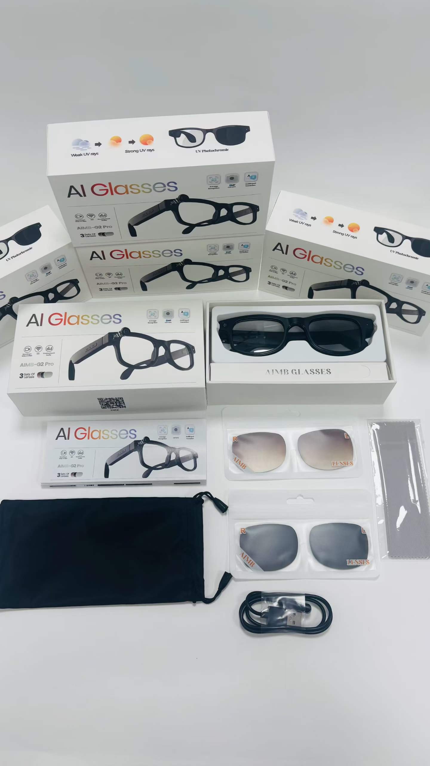 AIMB-G2PRO 8MP Sony 219 chip smart glasses - 图片 4