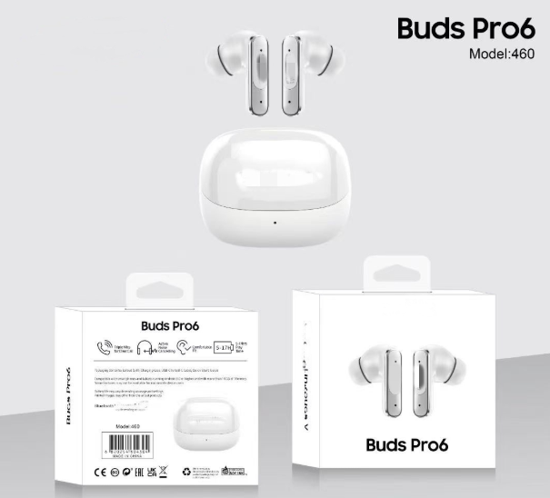R460 BUDS PRO6 MOQ 100 pcs Bluetooth Earbuds Wholesale Manufacturer | Factory Direct Wireless Headphones