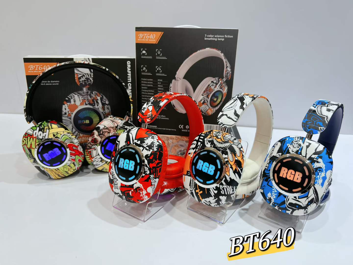BT-640 Fashion Wireless Bluetooth Headphones Wholesale | Custom Design Headphones for Brands