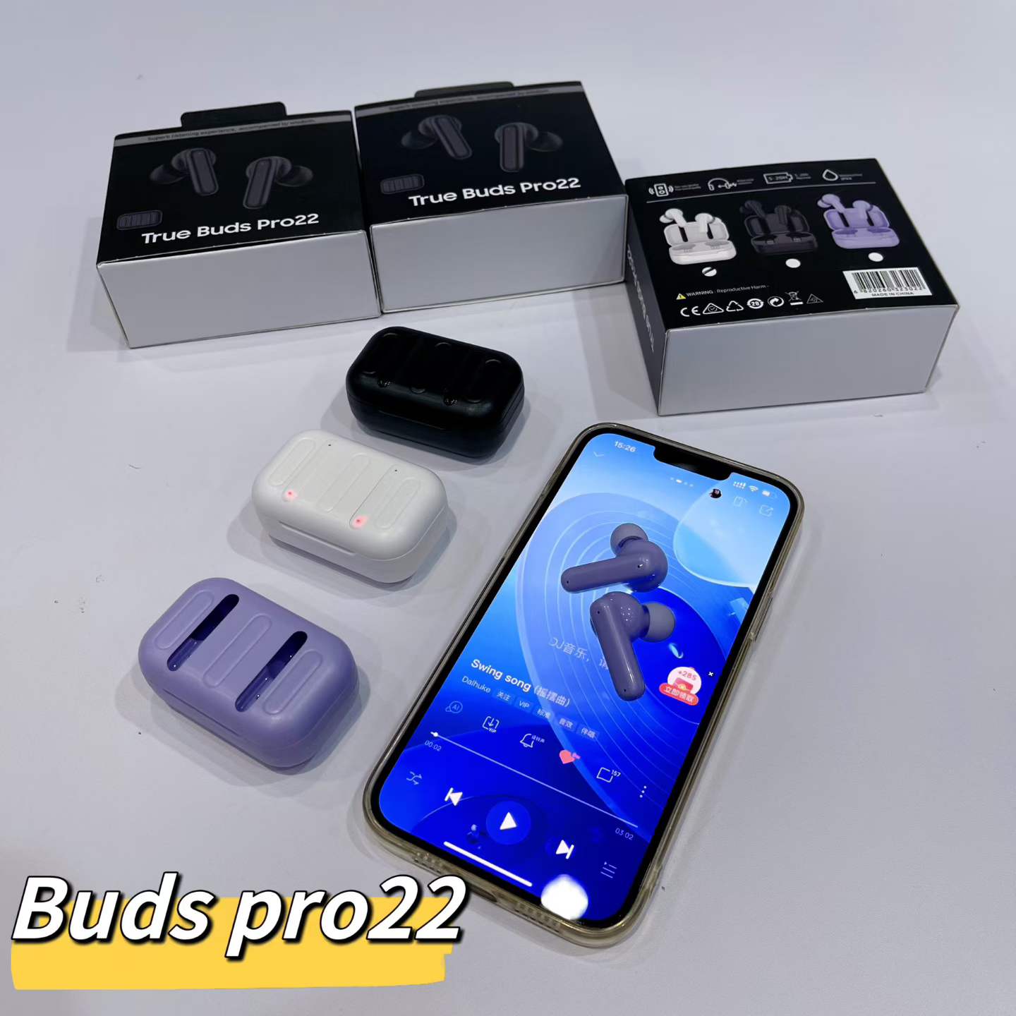 Buds pro22 MOQ 100pcs Wholesale Bluetooth Headsets for Stores | Stock Products Ready for Shipping - Image 5