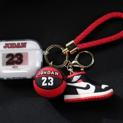TWS-K30 In-Ear Wireless Bluetooth Earphones 5.3" Sporty Basketball Shoes Keychain Charm