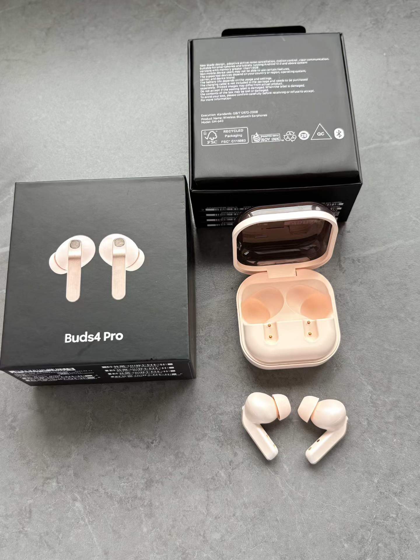 Buds4 pro moq 100 TWS earphones Bluetooth Headphones for Retail Shops | Wholesale Wireless Audio Accessories Supplier - Image 2