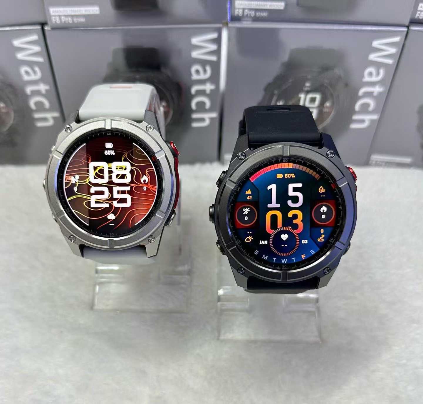 F8 PRO MOQ 100 Smart watch Wholesale AMOLED vibrant display, ultra-long standby time, Bluetooth calling. - Image 2