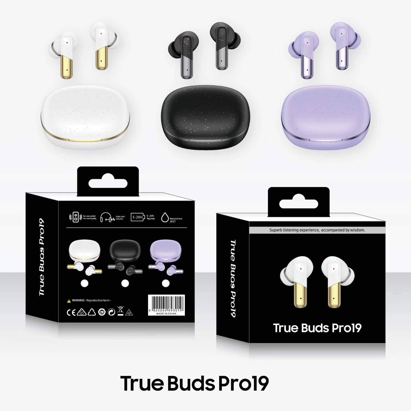 Pro19 Stock avaliable & Create Your Own Earphone Brand