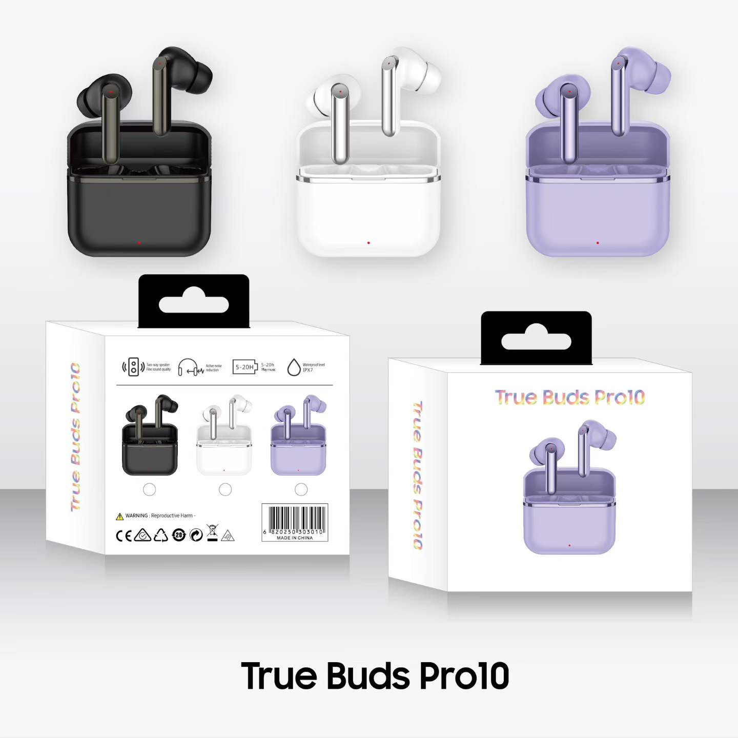 PRO10 MOQ 100pcs Wholesale TWS Earbuds Supplier | Low MOQ Bluetooth Earphones Factory