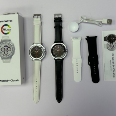 JS watch8+Classic AMOLED round screen smart watch