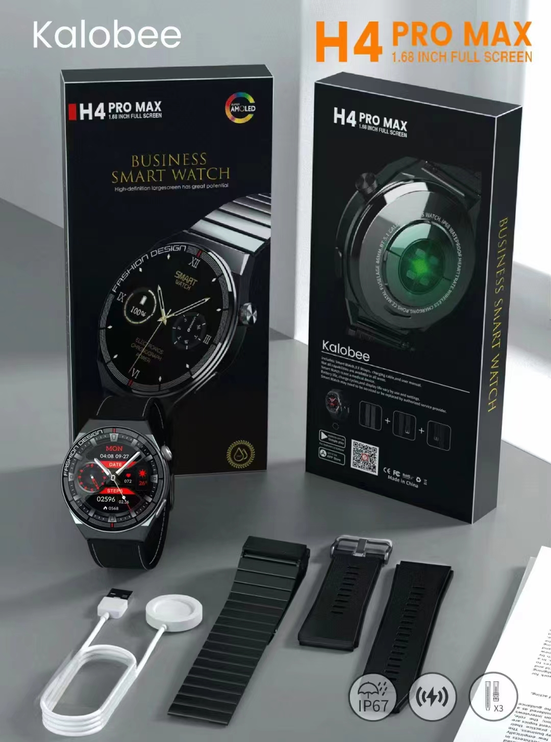 H4ProMax Bluetooth Calling Smart Watch Wholesale - 图片 2